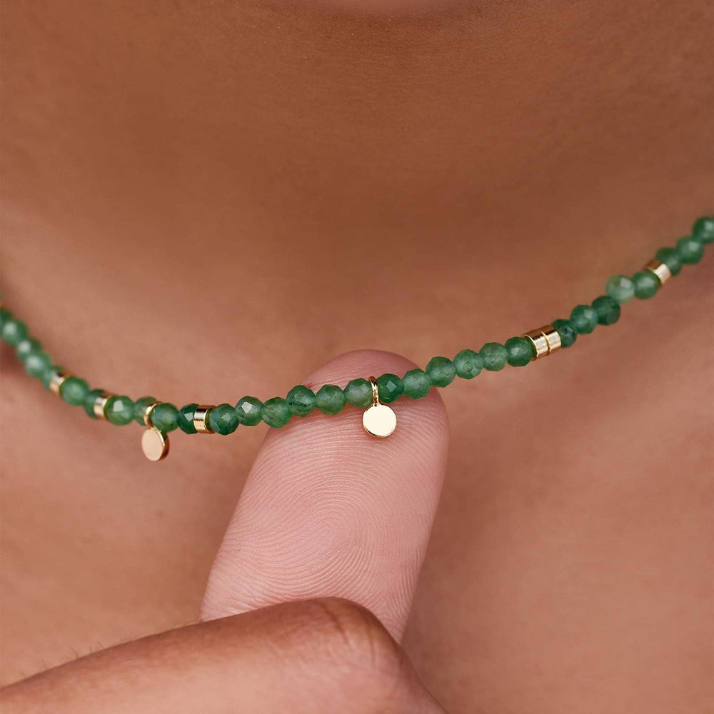 Buy Zoya Gems & Jewellery 9-11MM Oval Shaped Jade Green Gemstone Beads 18